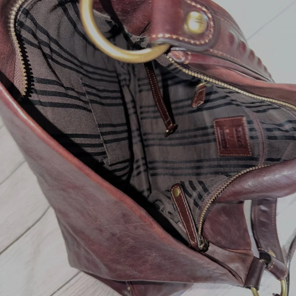 Frye Roxanne Leather Hobo Bag